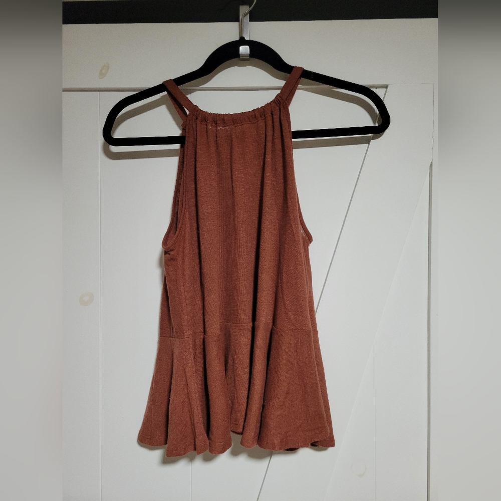XS new flowy top in terracotta